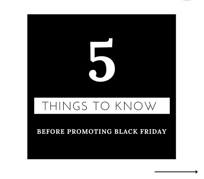 BEFORE BLACK FRIDAY — 5 things to know