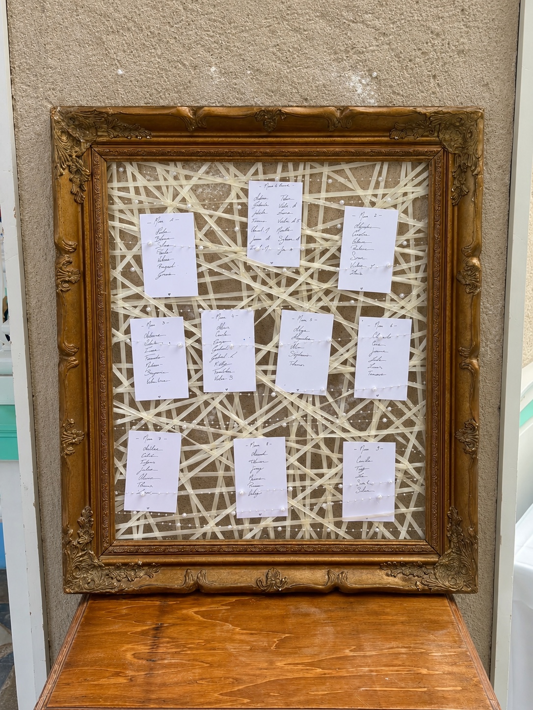 Résultat — plan de table installé